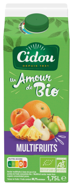  Nectar Multifruits Bio Cidou code EAN 3760225494646 