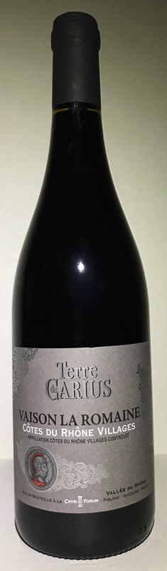 AOP CÔTES DU RHONE VILLAGE VAISON ROUGE 2018 Te...
