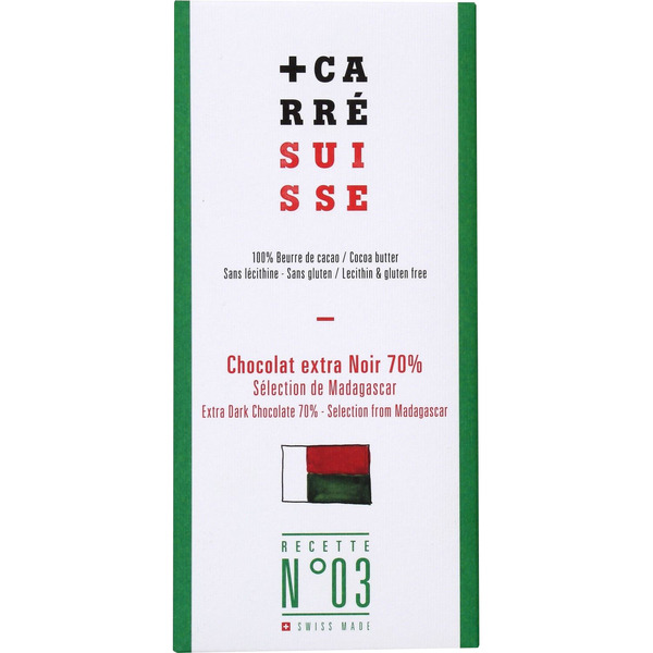 Tablette de chocolat 3760231780023 CARRÉ SUISSE