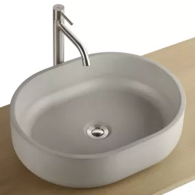  Vasque à poser ovale béton allégé Kult code EAN 3760232702932 