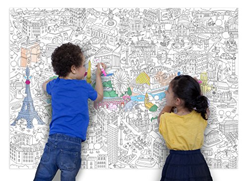 Poster à Colorier - PARIS 3760235510299 Omy Design & Play