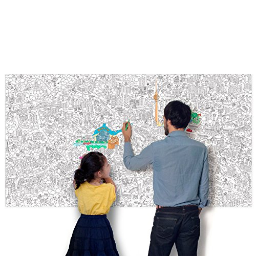 OMY «?Berlin?» Géant Coloration Rouleau, papier...