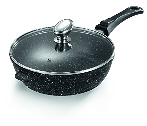 014073 façon pierre sauteuse 28 cm avec couvercle