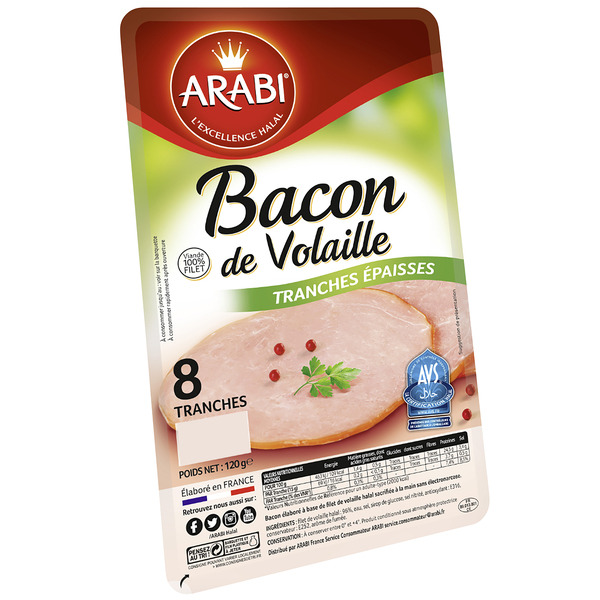 Bacon de volaille Halal