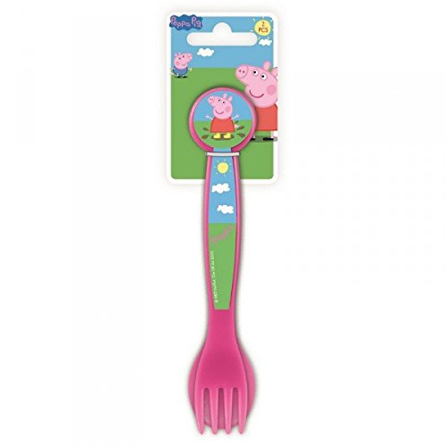 1 set de 2 couverts, fourchette + cuillière PEP...