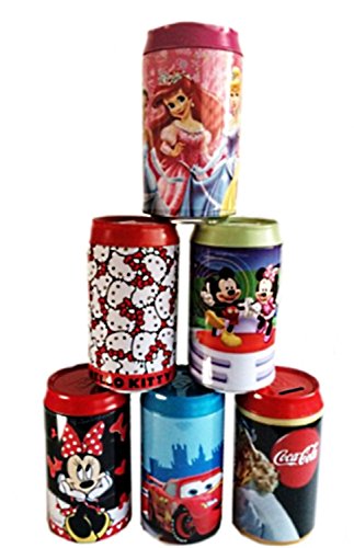 1 TIRELIRE CANETTE PRINCESSE MICKEY CARS COCA 1...