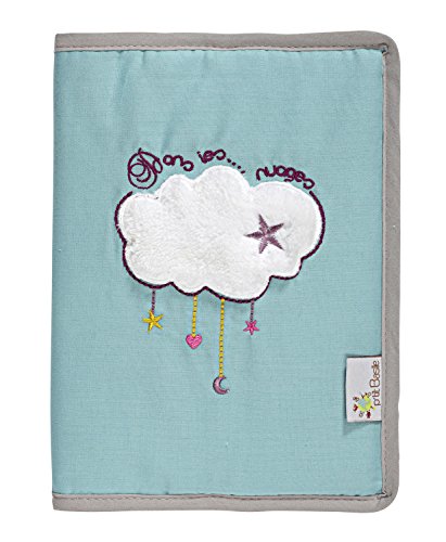 Protège carnet de santé brodée en coton bio dan...