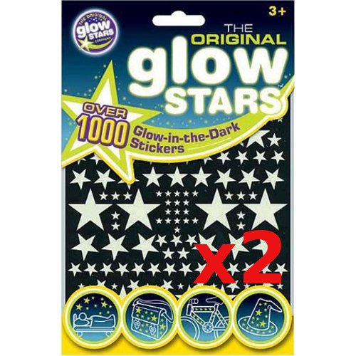 Lot de 2000 stickers étoiles phosphorescents (2...