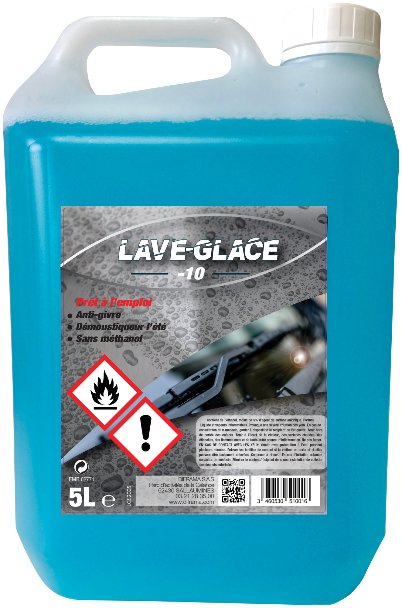  LAVE-GLACE DÉMOUSTIQUANT code EAN 3760242644529 