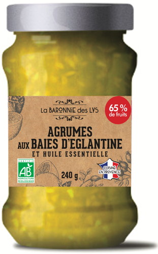 DÉLICE À TARTINER BIO FRUITS ET HUILE ESSENTIELLE 3760243750335 LA BARONNIE DES LYS