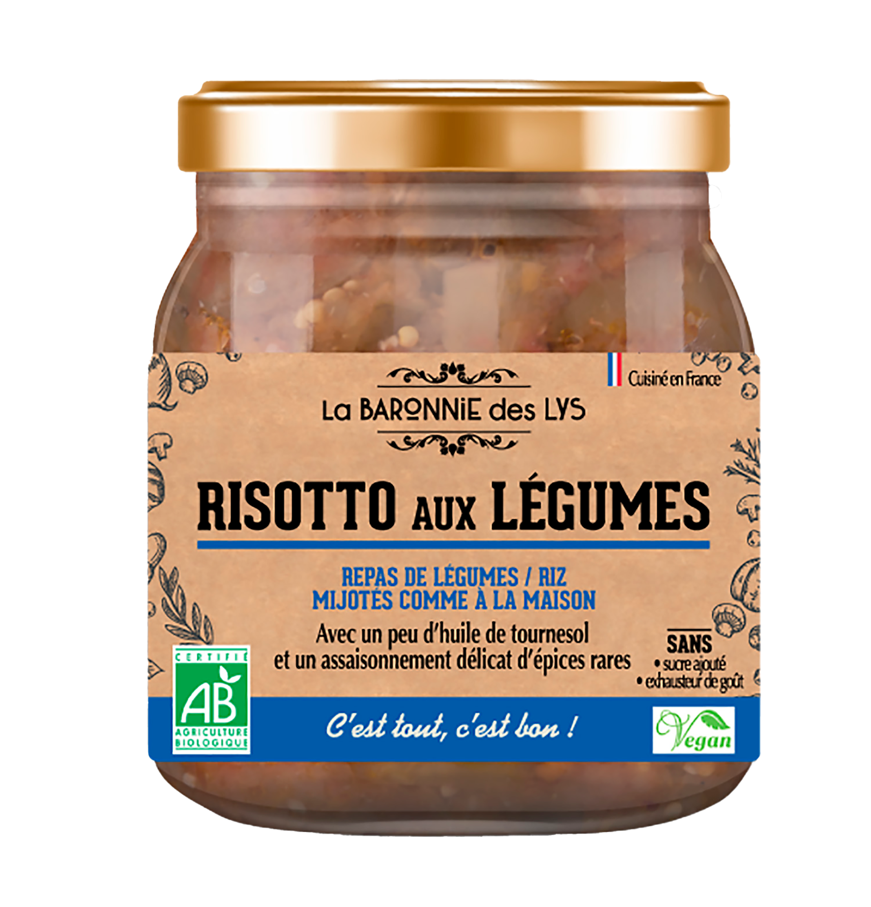 REPAS DE LÉGUMES BIO 3760243750816 LA BARONNIE DES LYS