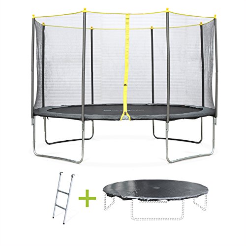 - trampoline rond de 370 cm de diamètre avec so...
