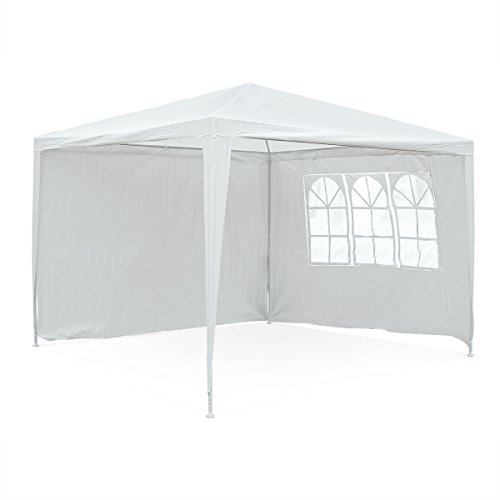 - tente de jardin 3 x 3 m - carcaso - blanc - à...