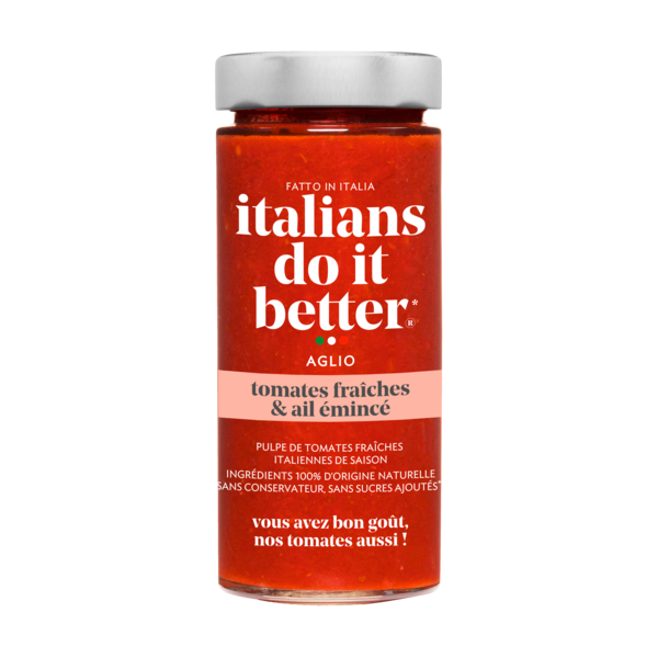 SAUCE TOMATES ET AIL AGLIO 
