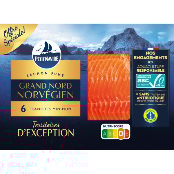 Saumon Fumé Grand Nord Norvégien Territoires D'exception Petit Navire code EAN 3760253432474 
