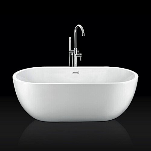 Baignoire îlot design BOSTON 166 cm, avec vidag...