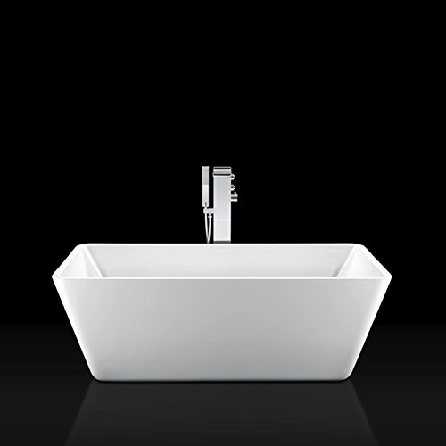 Baignoire îlot design NEWTON 162 cm, avec vidag...