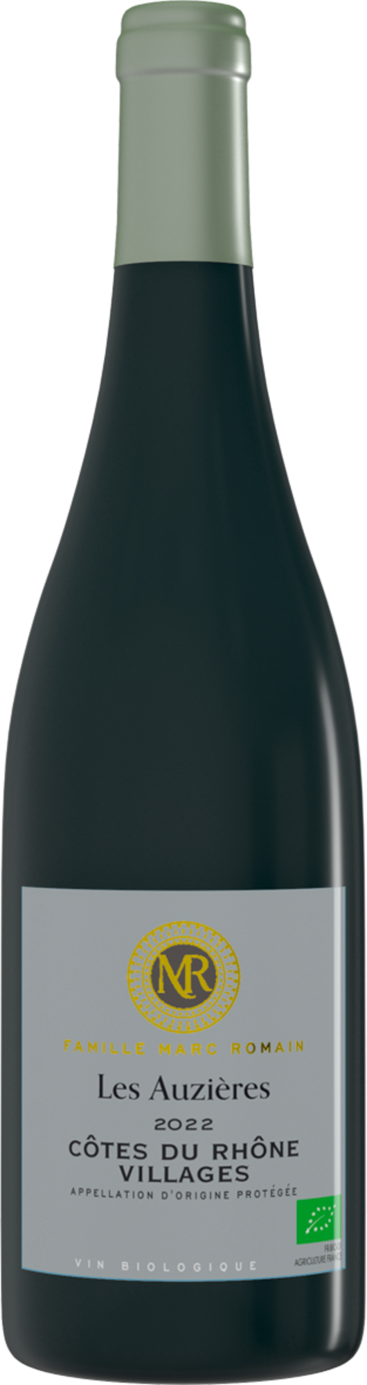 FAMILLE MARC ROMAIN - LES AUZIÈRES 2022 AOP CÔTES DU RHÔNE VILLAGES BIO
ROUGE code EAN 3760254341195 