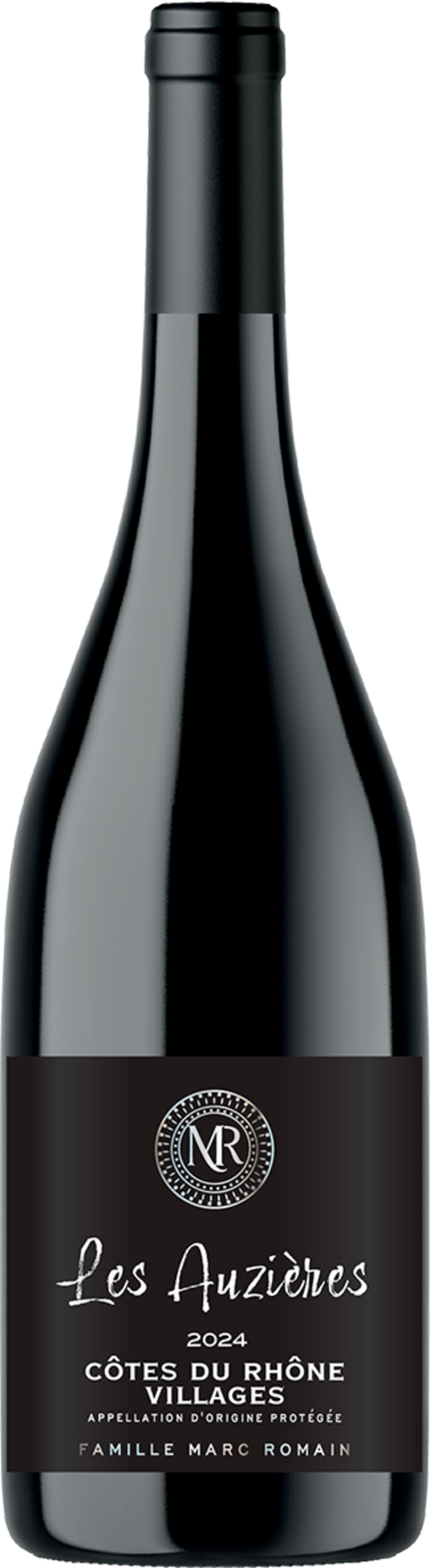  AOP CÔTES DU RHÔNE VILLAGES ROUGE BIO - FAMILLE MARC ROMAIN "LES AUZIERES " 2024 code EAN 3760254341447 