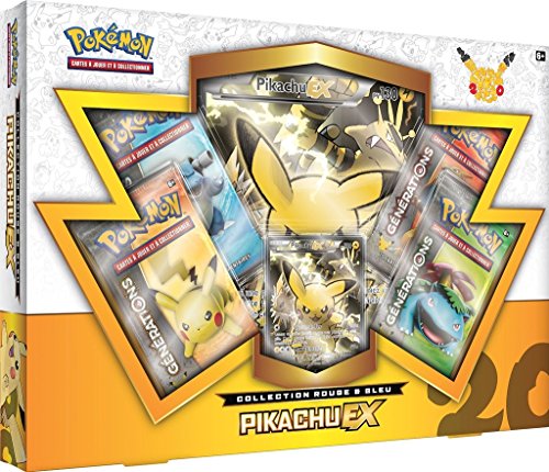 Asmodee Coffret Pokémon 20th anniversaire septembre 2016 Pikachu Ex version française code EAN 3760255870274 