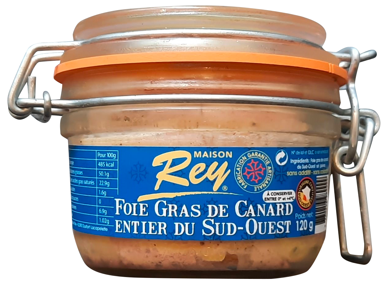 “MAISON REY” BOCAL DE FOIE GRAS DE CANARD ENTIER code EAN 3760256989999 