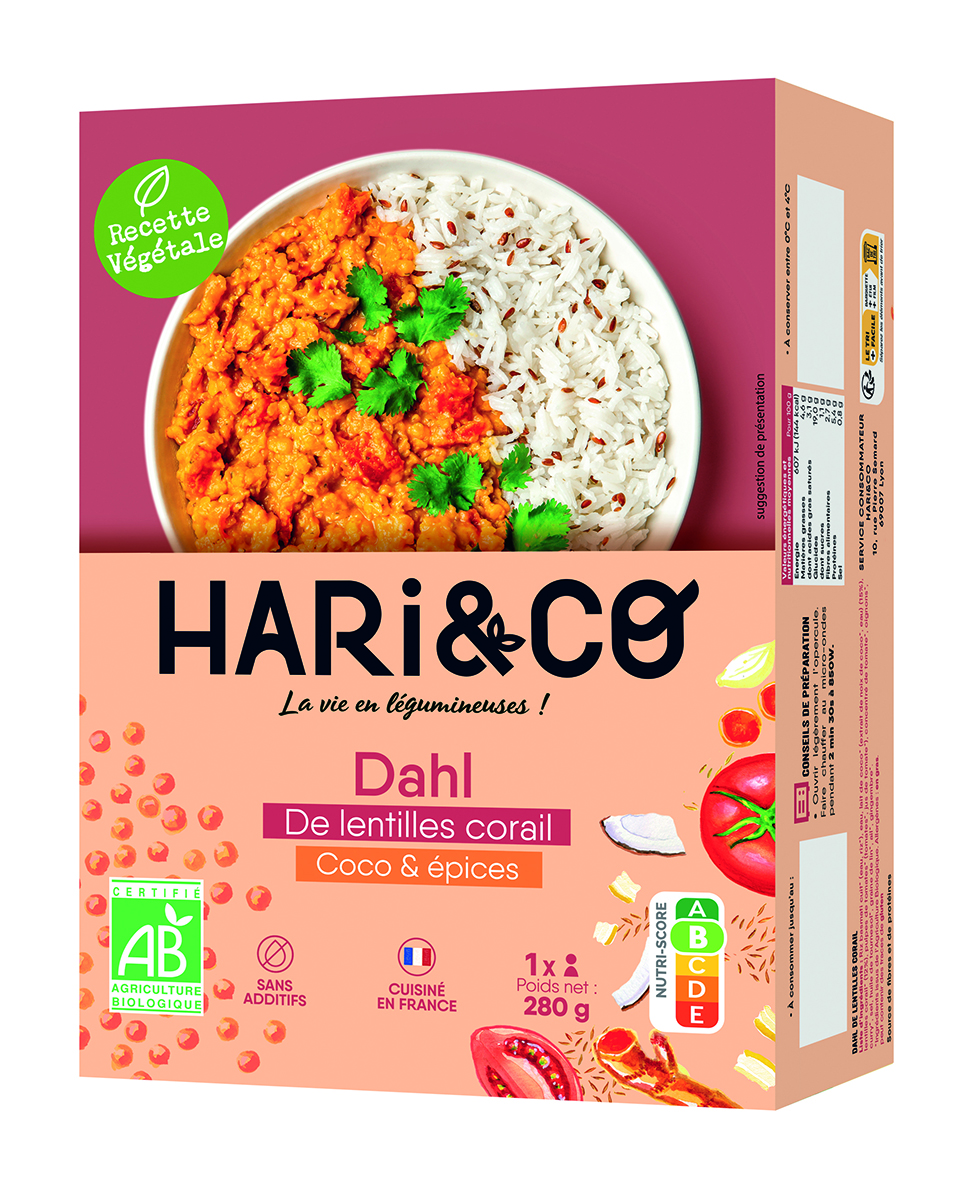 HARI&CO DAHL DE LENTILLES CORAIL BIO code EAN 3760257091011 