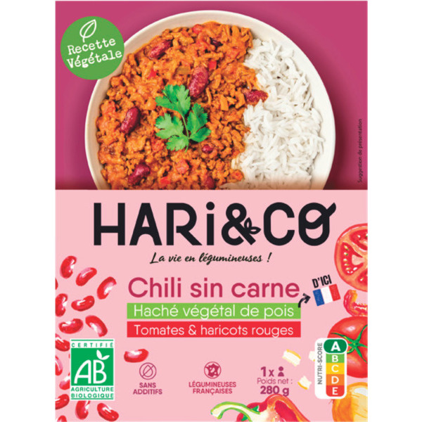 CHILI SIN CARNE BIO SANS ADDITIF 
