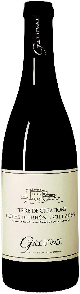 AOP(1) CÔTES DU RHÔNE VILLAGES DOMAINE DE GALUVAL “TERRE DE CRÉATION” 2016. 3760268163097 (3760268163097)