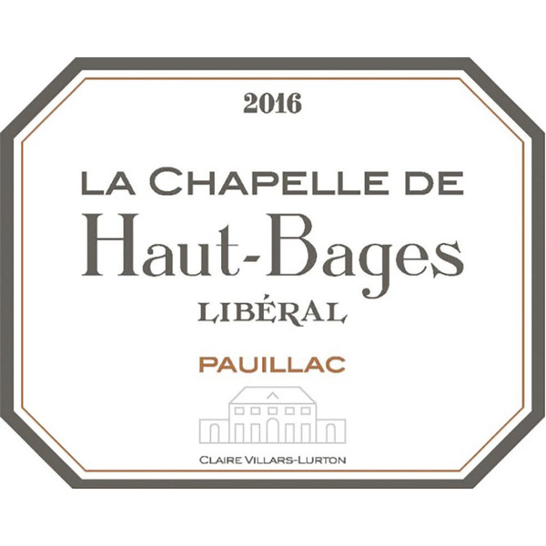 Pauillac 3760268703026 LA CHAPELLE DE HAUT-BAGES
LIBÉRAL