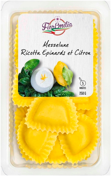 Mezzelune Ricotta Épinards Zestes De Citron Fioremilia code EAN 3760269070387 