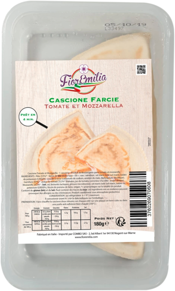  Cascione Farcie Tomate Et Mozzarella Fioremilia code EAN 3760269070622 