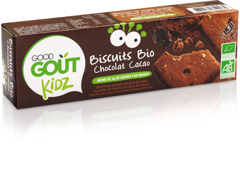 Good Goût Kidz BISCUITS BIO CHOCOLAT CACAO (1) Good Goût Kidz code EAN 3760269310285 