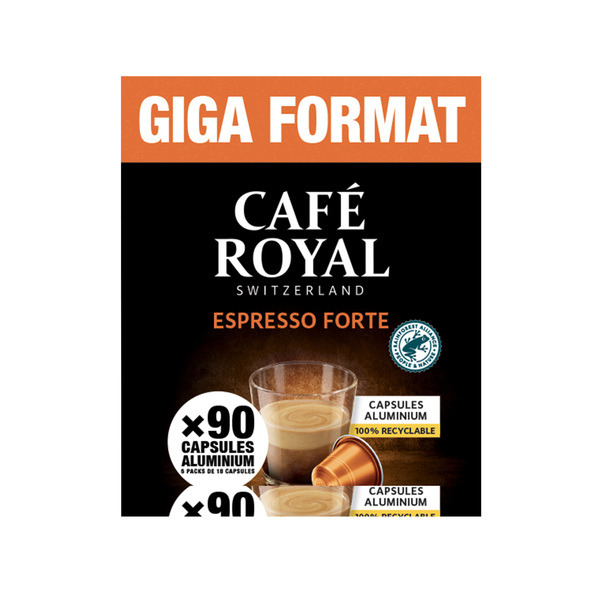 CAFÉ ROYAL Capsules de café
"Giga format" code EAN 3760271300861 