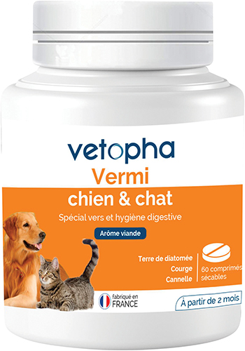 60 COMPRIMÉS VERMIFUGE CHIEN & CHAT 
À PARTIR D...