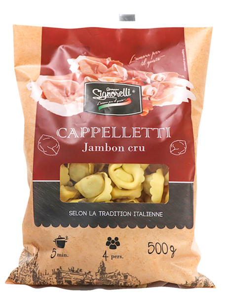 CAPPELLETI VIANDE ET JAMBON CRU 
SIGNORELLI 3760275810151 SIGNORELLI