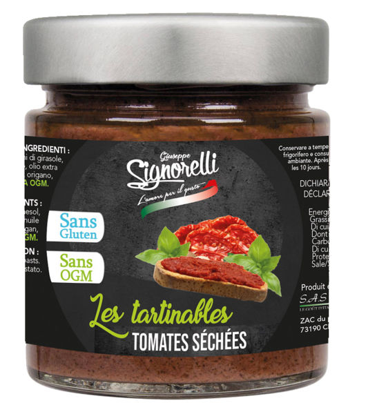 LES TARTINABLES  TOMATES SÉCHÉES 3760275810939 SIGNORELLI