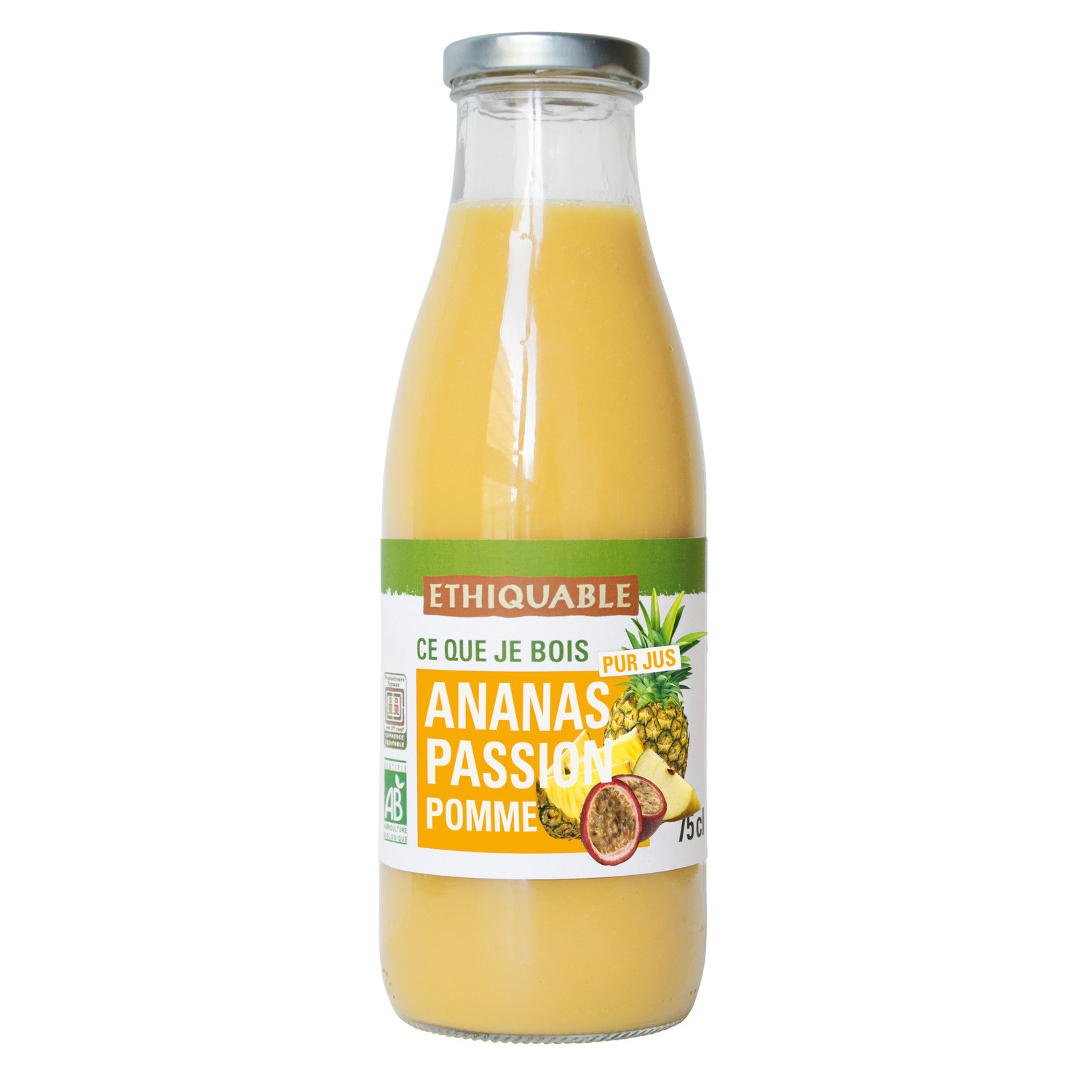 Jus ananas passion pomme Bio ETHIQUABLE