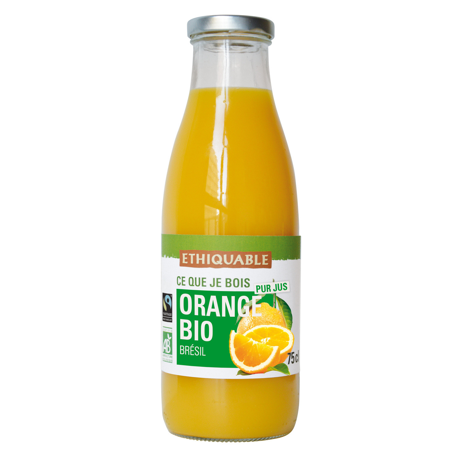 Pur jus orange Brésil Bio ETHIQUABLE