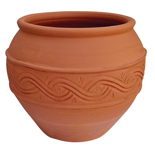  POT ROND EN TERRE CUITE “COMPOSTELLE” code EAN 3760280190705 