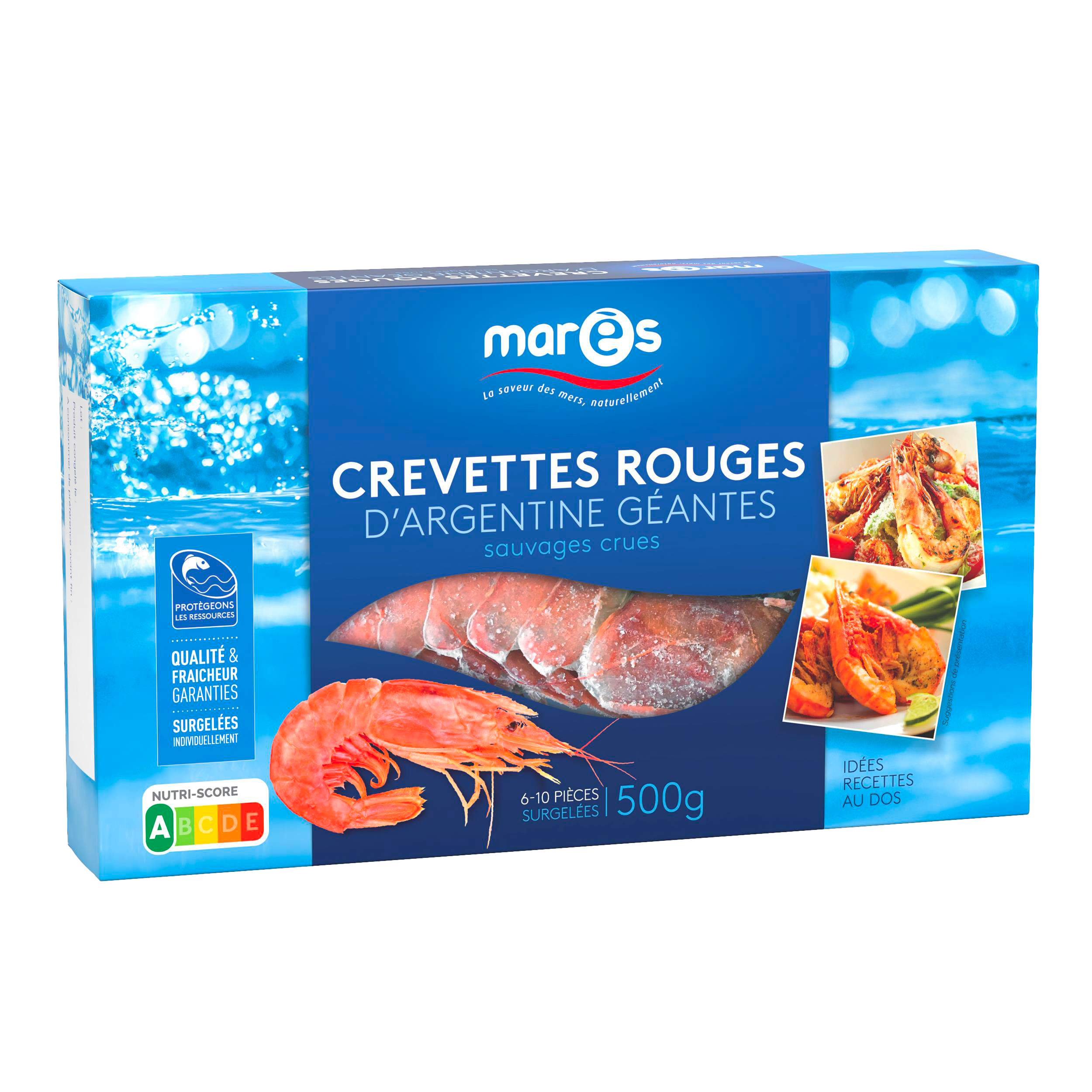 CREVETTES ROUGES D'ARGENTINE GEANTES SAUVAGES C...