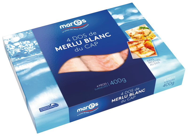 MARES SEAFOOD DOS DE MERLU BLANC DU CAP X4 MARES SEAFOOD code EAN 3760282770097 