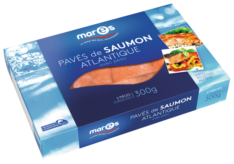 PAVÉS DE SAUMON ATLANTIQUE AVEC PEAU SURGELES M...