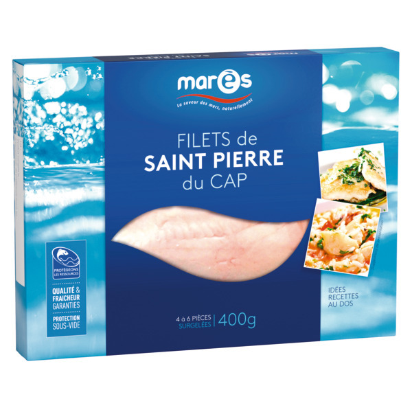 FILETS DE SAINT-PIERRE DU CAP SURGELÉS
3760282770240 MARÈS FILETS DE SAINT-PIERRE DU CAP SURGELÉS
3760282770240 MARÈS