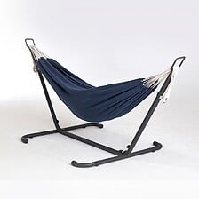 CONCEPT USINE Hamac sur pied 2,6 m toile en tis...