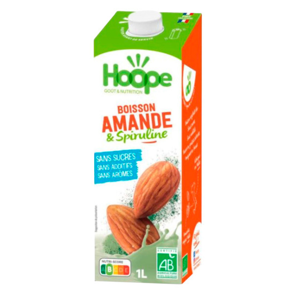 Boisson Végétale Amande Et Spiruline Bio Hoope  3760286460307 