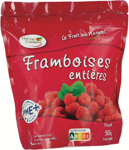 FRESH CUEILLETTE FRAMBOISES SURGELÉES code EAN 3760287430293 