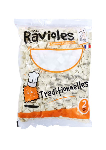 MES RAVIOLES 1228 RAVIOLES TRADITIONNELLES SURGELÉES 
 code EAN 3760288490463 
