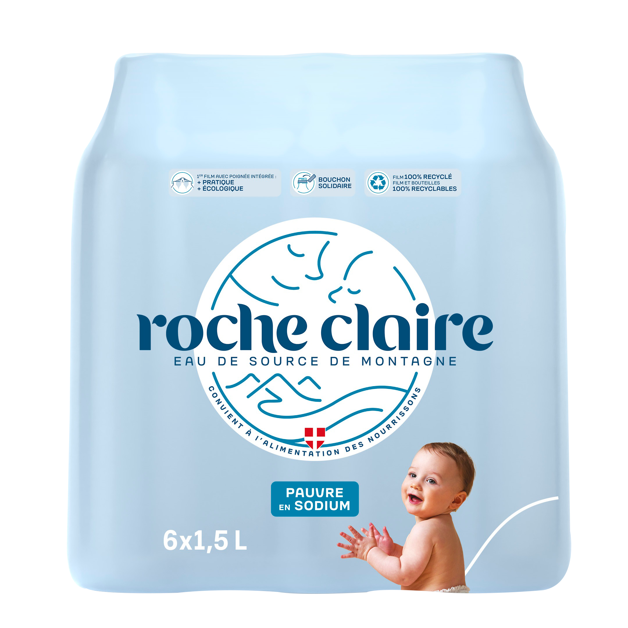 ROCHE CLAIRE EAU DE SOURCE DE MONTAGNE code EAN 3760290130937 