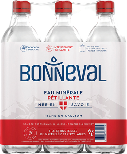 BONNEVAL EAU MINÉRALE PÉTILLANTE code EAN 3760290131125 