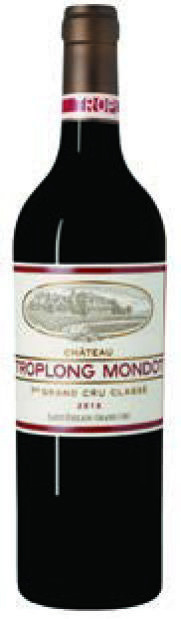  AOP(1) SAINT-ÉMILION GRAND CRU 1ER GRAND CRU CLASSÉ CHÂTEAU TROPLONG MONDOT 2018. code EAN 3760302170043 